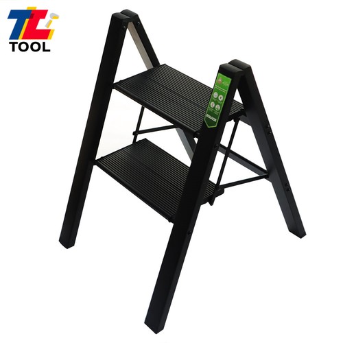 Portable step black ladder - 2,