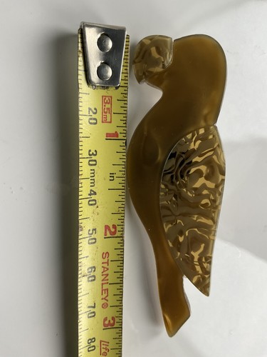 Lea stein gold parrot - parrot, brooch