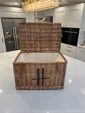 Large Harrods Wicker Hamper