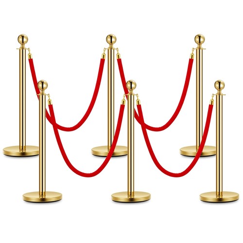 Stanchion post queue red - post,