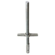 METALTECH M-MBSJS24 Scaffold Leveling Jack,Steel,Zinc Plated 20TN24