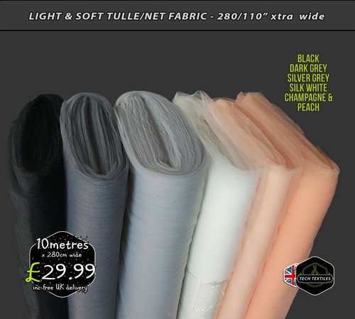 Soft lightweight tulle net - soft, &