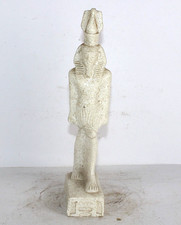 PHARAONIC HANDMADE ANCIENT EGYPTIAN King Ramses II Alabaster Statue Stone (BS)