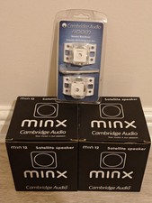 Cambridge Audio Minx Min 12 - Pair / x2 with 400m Wall Speaker mount kit