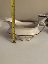 Gravy Boat antique porcelain china by John Maddock & Sons in England.