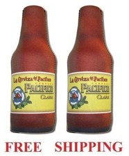 PACIFICO CLARA CERVEZA 2 BEER BOTTLE KOOZIE HUGGIE COOLIE COOZIE COOLER NEW