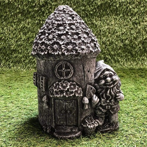 Concrete gnome fairy house - fairy,