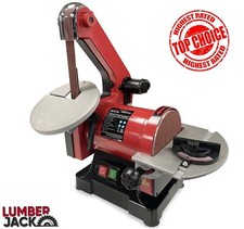 Belt Disc Sander 1"×30" & 5" 250W Cast Table Dust Port NVR Switch Bench Top 240V