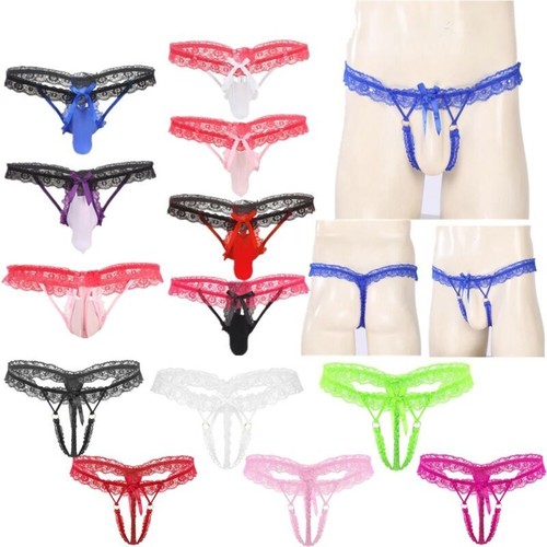 Men sissy lace trim - uk,