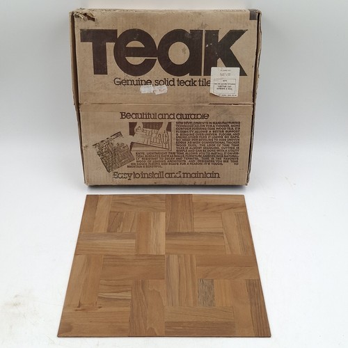 Vintage teak parquet tiles - teak,