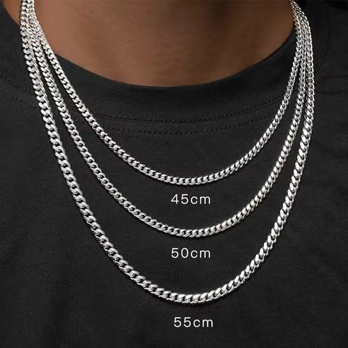 Mens boys curb chain stainless - mens,
