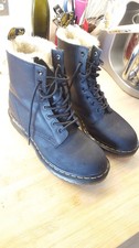 Dr Martens Black Furlined
