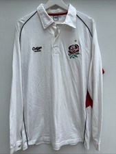 Vintage England Rugby Shirt Cotton Traders Long Sleeve White Mens XL