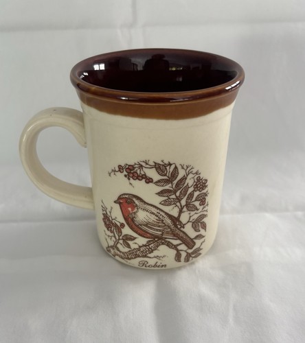 Vintage decorative robin - robin, mug