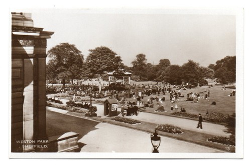 Antique postcard weston park - antique,