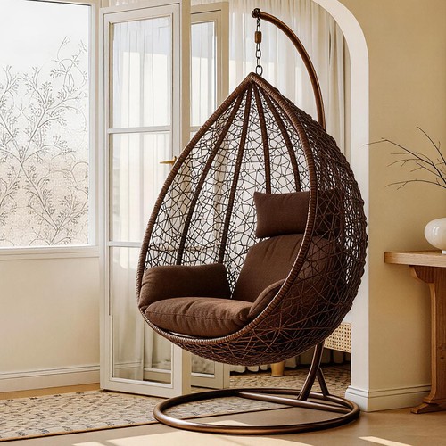 Rattan swing egg chair garden - egg,