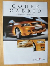 IRMSCHER OPEL ASTRA COUPE CABRIO orig 2002 German Mkt Sales Brochure - Vauxhall