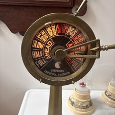 20" Vintage Brass Ship Engine