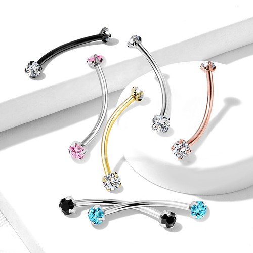 Snake eye piercing 2mm - 1.2mm, 16g