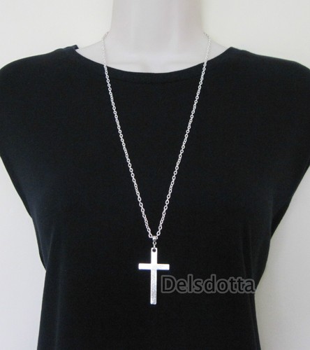 Fancy dress cross necklace - fancy,