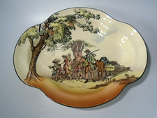 Vintage Royal Doulton Quatrefoil Dish English Old Scenes: The Gleaners D6123