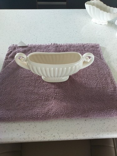 Vintage ivory mantel vase - vintage,