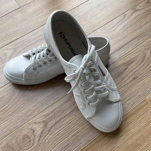 Superga 2750 white - white, leather