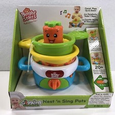 Bright Starts Giggling Gourmet Nest N’ Sing Pots 6-36 Months Play And Learn Toy