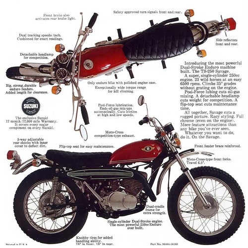 1969 suzuki 250 savage - suzuki, ts-250
