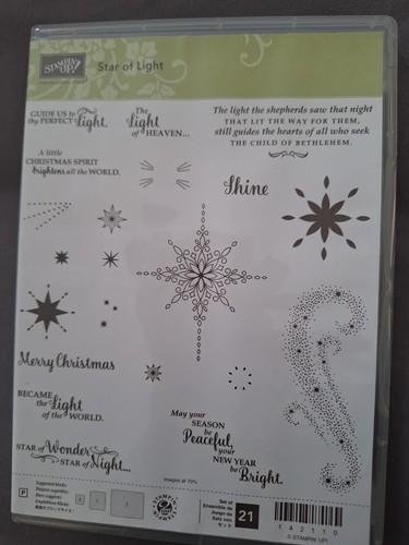 Stampin star of light - of,