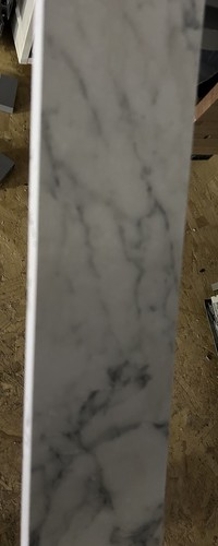 Marble bianco effect kitchen - bianco,