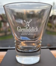 Glenfiddich Scotch Whisky - Pair Of Conical Glass Tumblers With Etched Logos