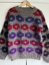 Vintage Hand Knitted Mohair