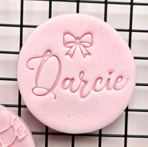 Custom name cookie stamp - custom,