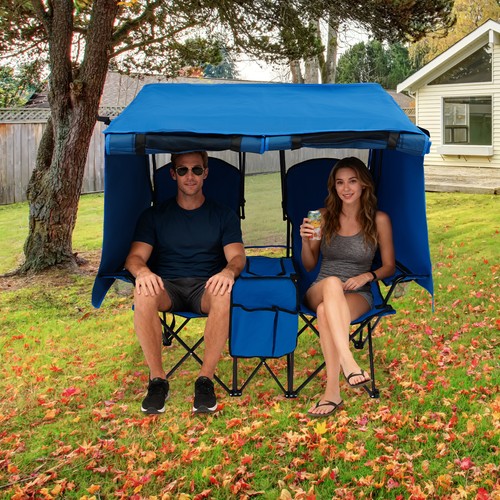 Portable double camping chair - double,