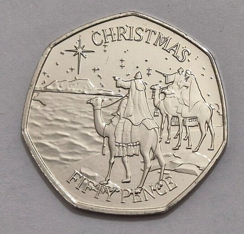 Christmas 50p 2022 gibraltar - christmas,