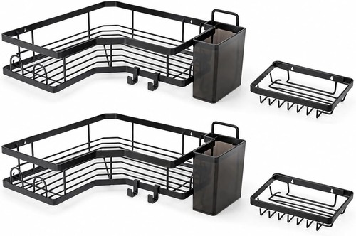 Corner shower caddy set - corner,