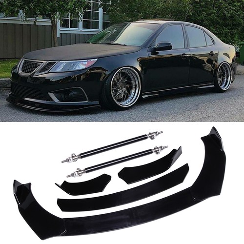 Black front bumper lip - front,