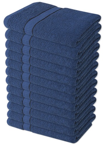 Navy blue salon towels - navy,