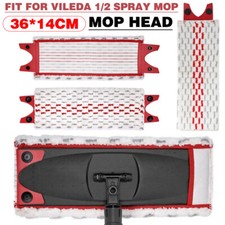 1/2/4X For Vileda Ultramax 1-2 Spray Replacement Microfibre Pads Mop Head Refill