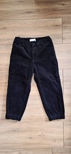 Zara Corduroy Lined Fleece Boy Warm Trousers Size 6  Years Old Black