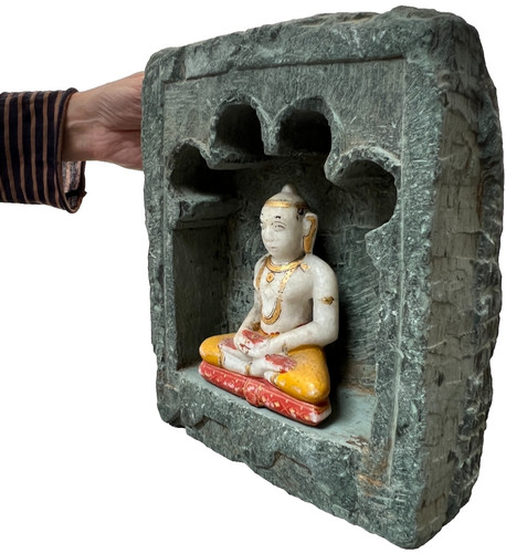Antique stone niche mehrab - antique,