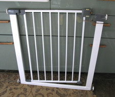 Lindam Stair Child Pet Door Gate Adjustable Extendable White Quick Close