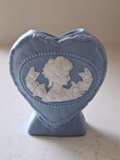 Vintage Blue Jasperware Vase