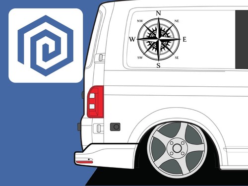 Compass vinyl decal - compass,