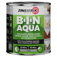 Zinsser Primer - BIN Aqua Sealer & Stain Killer - White - 1L