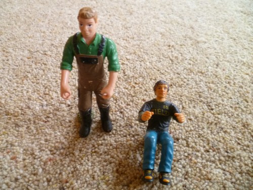 Schleich farm worker tractor - schleich, &