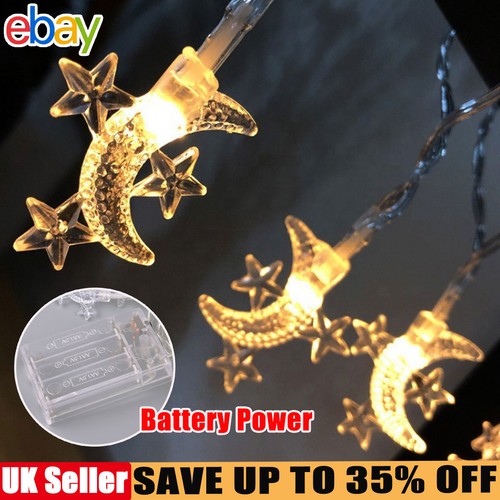 Battery 20led moon star - 20led,