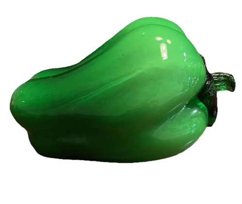 Green bell pepper hand - pepper, blown
