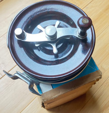A VINTAGE ALVEY 6" SNAPPER REEL EXCELlENT WORKING ORDER CAPSTAN DRUM BRAKE GOOD